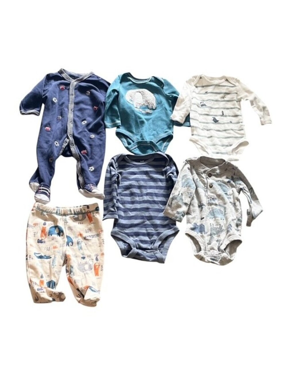 Baby Clothes Lot 3 Months 3M Carter’s Little Me Sterling 7pc Outfit Bundle